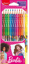 Kredki ołówkowe Maped Barbie 12 kolorów