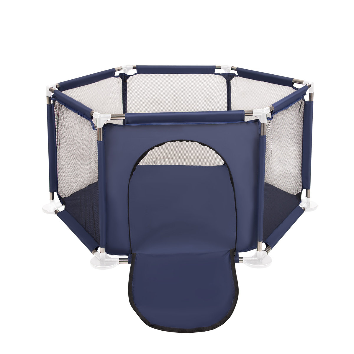 KS-100X-BLUE Selonis Sześciokąt składany KS-100X niebieski 63x64 Zabawka kojec