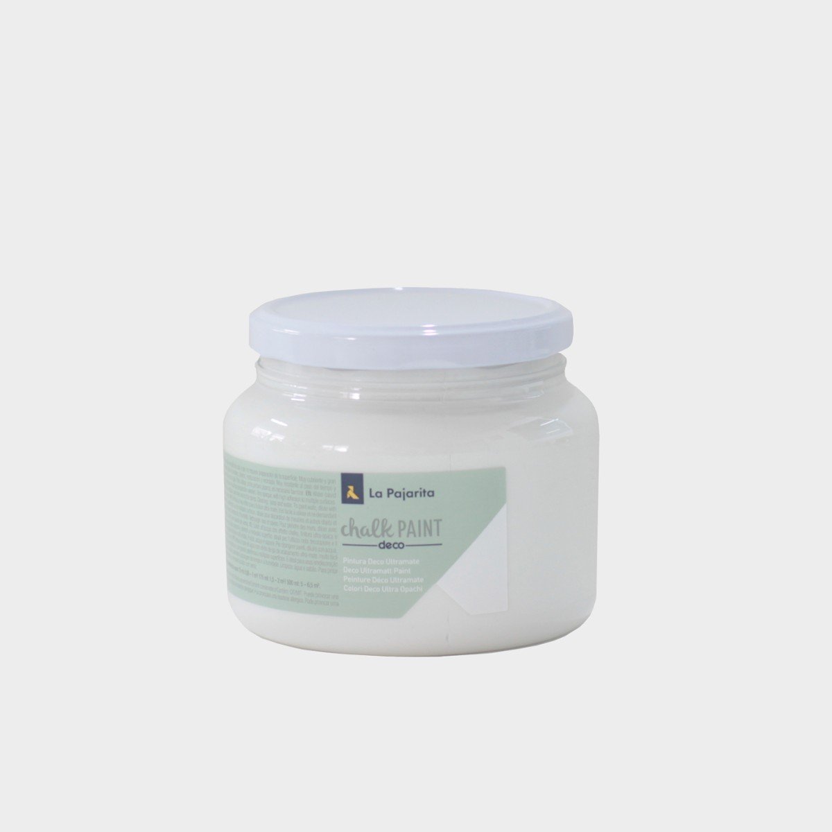 La Pajarita La Pajarita, farba kredowa, biała bawełna, 500 ml