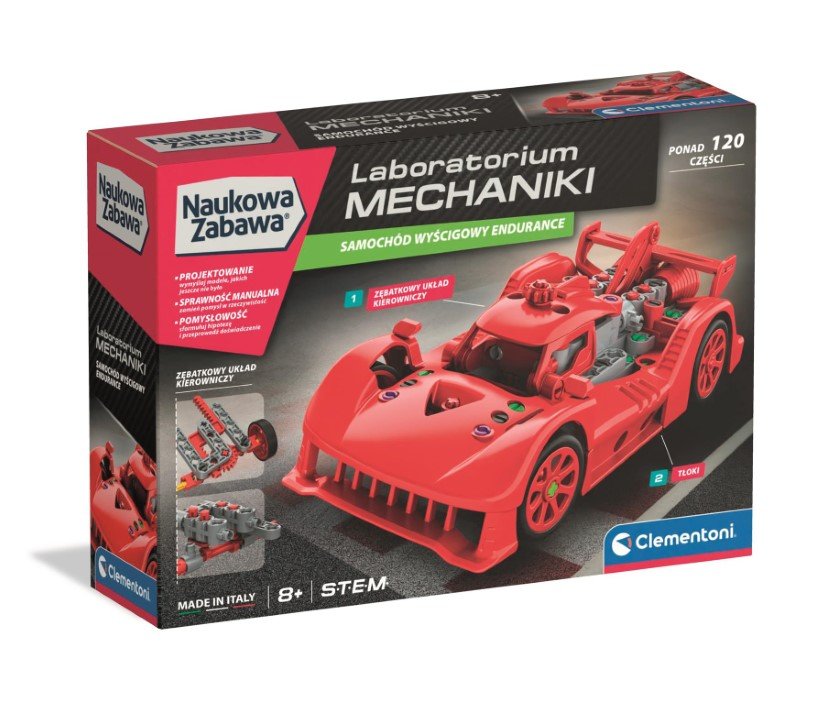 Laboratorium Mechaniki - Samochód Wyścigowy Endurance, czerwony