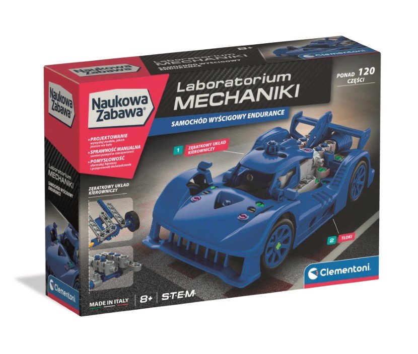 Laboratorium Mechaniki - Samochód Wyścigowy Endurance, niebieski