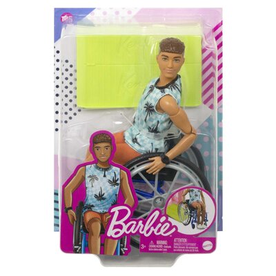 Lalka Barbie Fashionistas Ken na wózku inwalidzkim Mattel