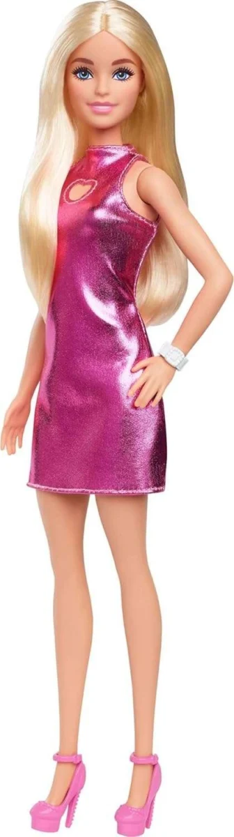 Lalka Barbie Mattel Fashionistas Blondynka w różowej sukience HYT88
