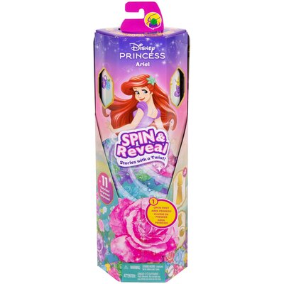 Lalka DISNEY PRINCESS Księżniczka Arielka Zakręć i odkryj HTV88