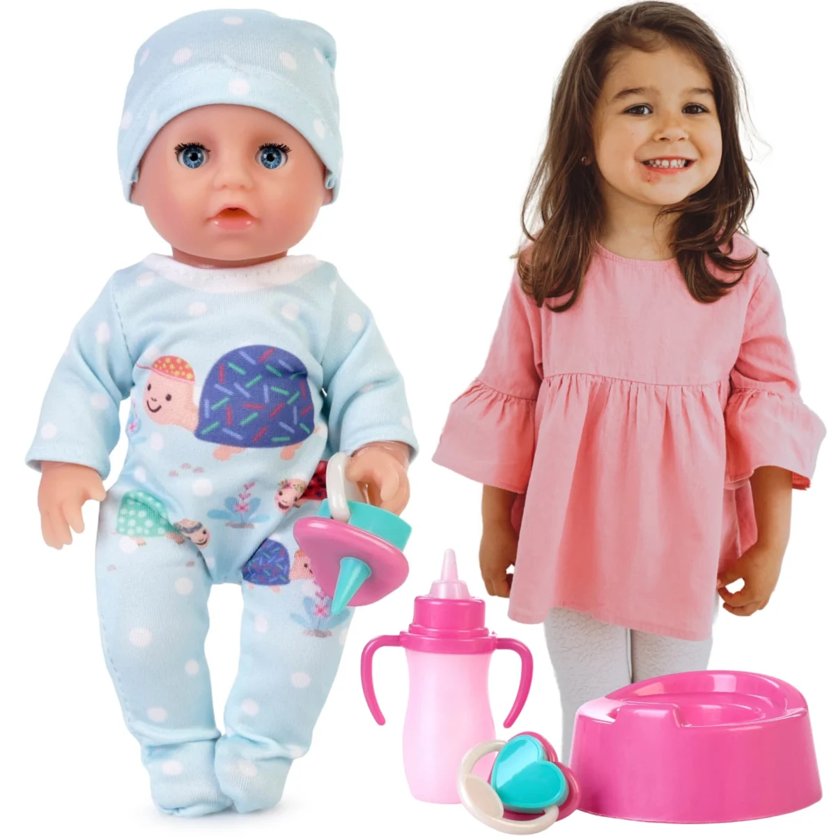 Lalka Natalia siusiający maluszek 17 cm Artyk