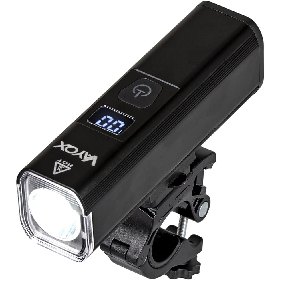 Lampka rowerowa przednia VAYOX VA0071, 1300 lm, akumulatorowa, z wyświetlaczem LED