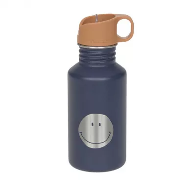 Lassig Bidon ze stali nierdzewnej z ustnikiem i uchwytem Little Gang Smile navy 500 ml