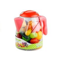 Lean Toys Artykuły spożywcze w dzbanku warzywa owoce 50 elementów