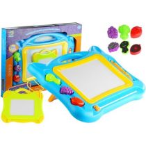 Lean Toys Duży Znikopis Tablica magnetyczna Stempelki