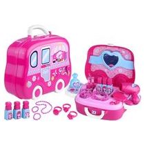 Lean Toys Toaletka na kółkach walizeczka + akcesoria