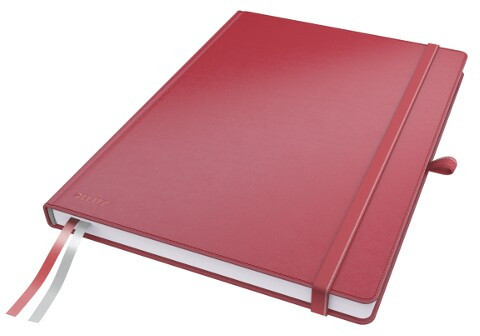 Leitz Notatnik Complete A4 w linie, oprawa twarda - czerwony 44720025