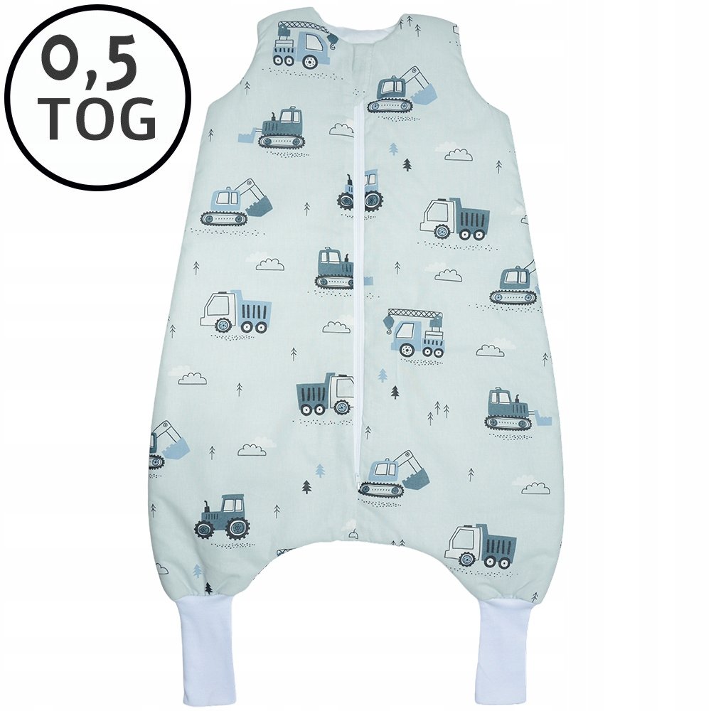 LETNI Śpiworek z nogawkami 92-104 M 0,5 TOG BAWEŁNA 100% PRODUKT POLSKI
