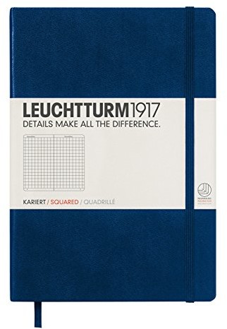 Leuchtturm 1917 notatnik Medium (A5), twarda okładka, 249 stron, morski 342923