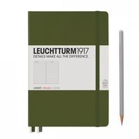 Leuchtturm Notes Medium w linie wojskowy
