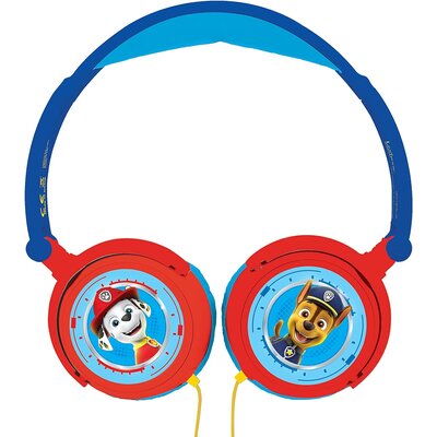 Lexibook Paw Patrol Chase Marshall słuchawki stereofoniczne, przyjazną dla dzieci siłę, składane i regulowane, niebieski/czerwony, HP015PA