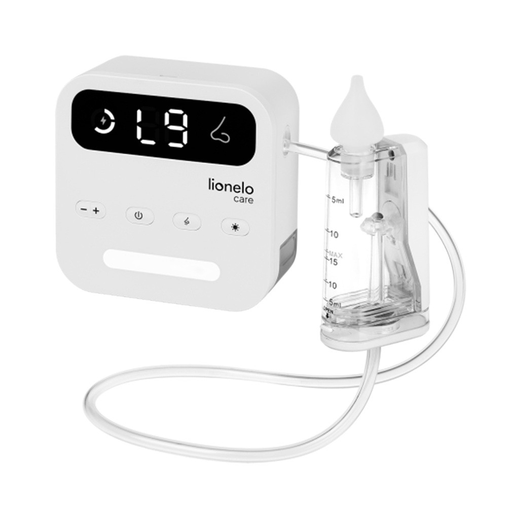 Lionelo BabyAir Flow, elektryczny aspirator do nosa z lampką, 1 szt.