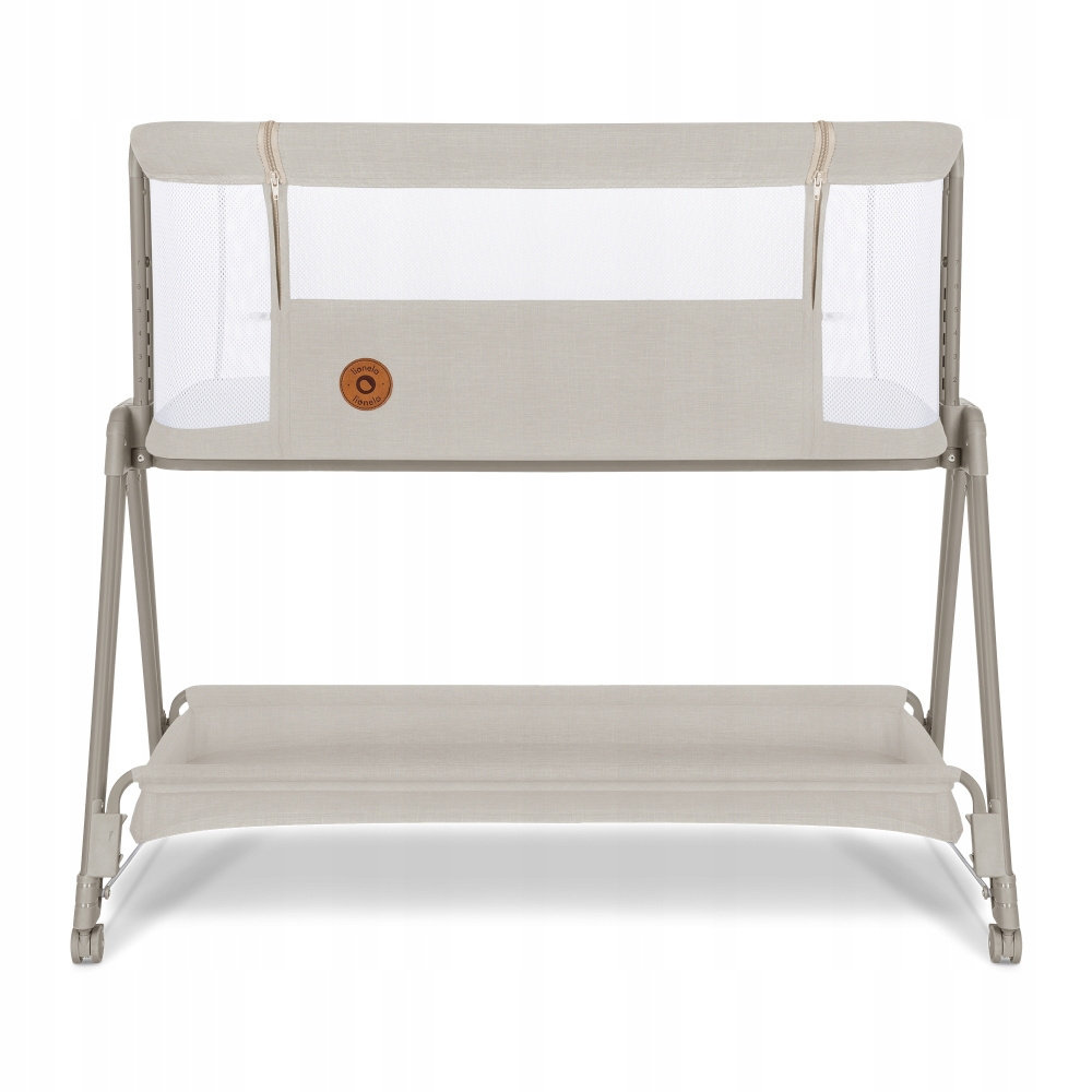 Lionelo, Luna, Łóżeczko dostawne wielofunkcyjne 2w1, Beige Sand, Beżowe