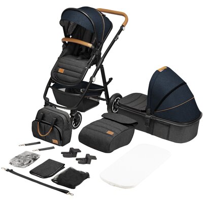 Lionelo Wózek Wózek Spacerowy 2w1 Amber Blue Navy LO-AMBER BLUE NAVY 3w1