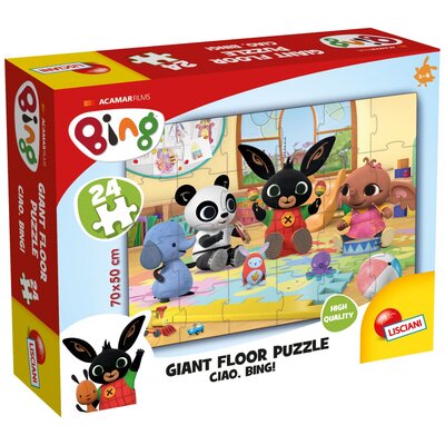 Lisciani BING Ogromne puzzle podłogowe 24el Hello! 74716