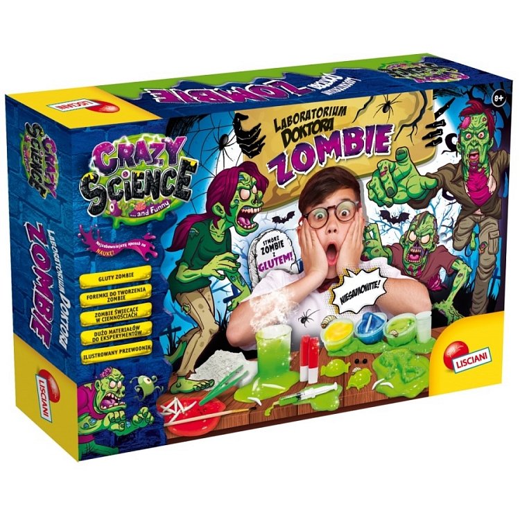 Lisciani Crazy Science Laboratorium Przerażajacych Zombie