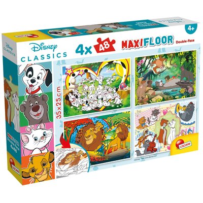 Lisciani Disney. Puzzle dwustronne Maxi 4x48 el. -