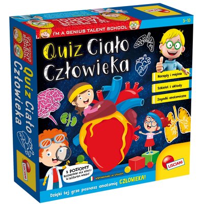 Lisciani Giochi Gra Im a Genius Quiz Ciało człowieka  OD 199 ZŁ! GXP-646576