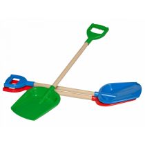 Łopatka do piasku plast/drew 75cm kolor MAKSIK TEH2902