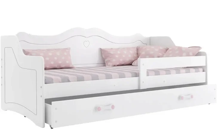 Łóżko dziecięce Julia 160x80 białe z materacem od Interbeds