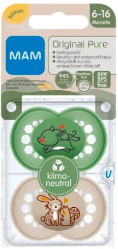 Mam Smoczek Silikonowy Miękki Zielony/Beż 6-16 M-Ąc
