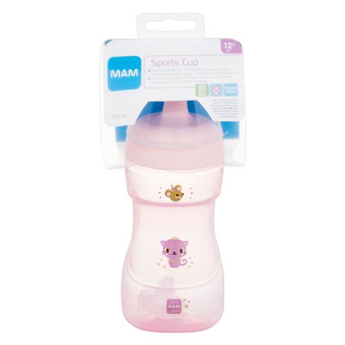 MAM Sports Cup 12m+ Pink kubek 330 ml dla dzieci