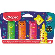 Maped Zakreślacz mini Pixel Fluo 4 szt.