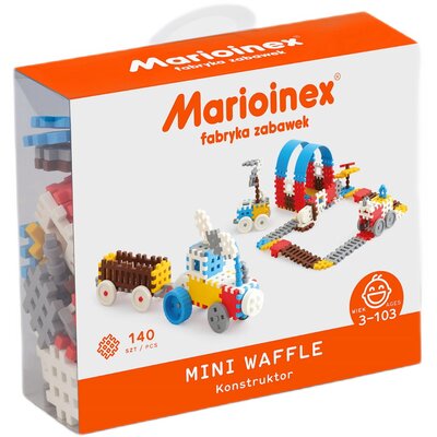 MARIO-INEX Klocki Waffle mini 140szt Konstruktor chłop.) MARIOINEX