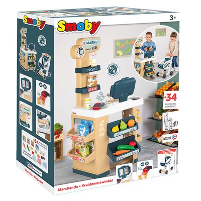 Market z wózkiem Smoby