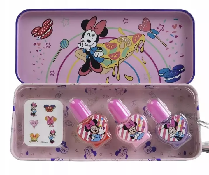 Markwins Zestaw lakierów met. etui Minnie Mouse - Markwins