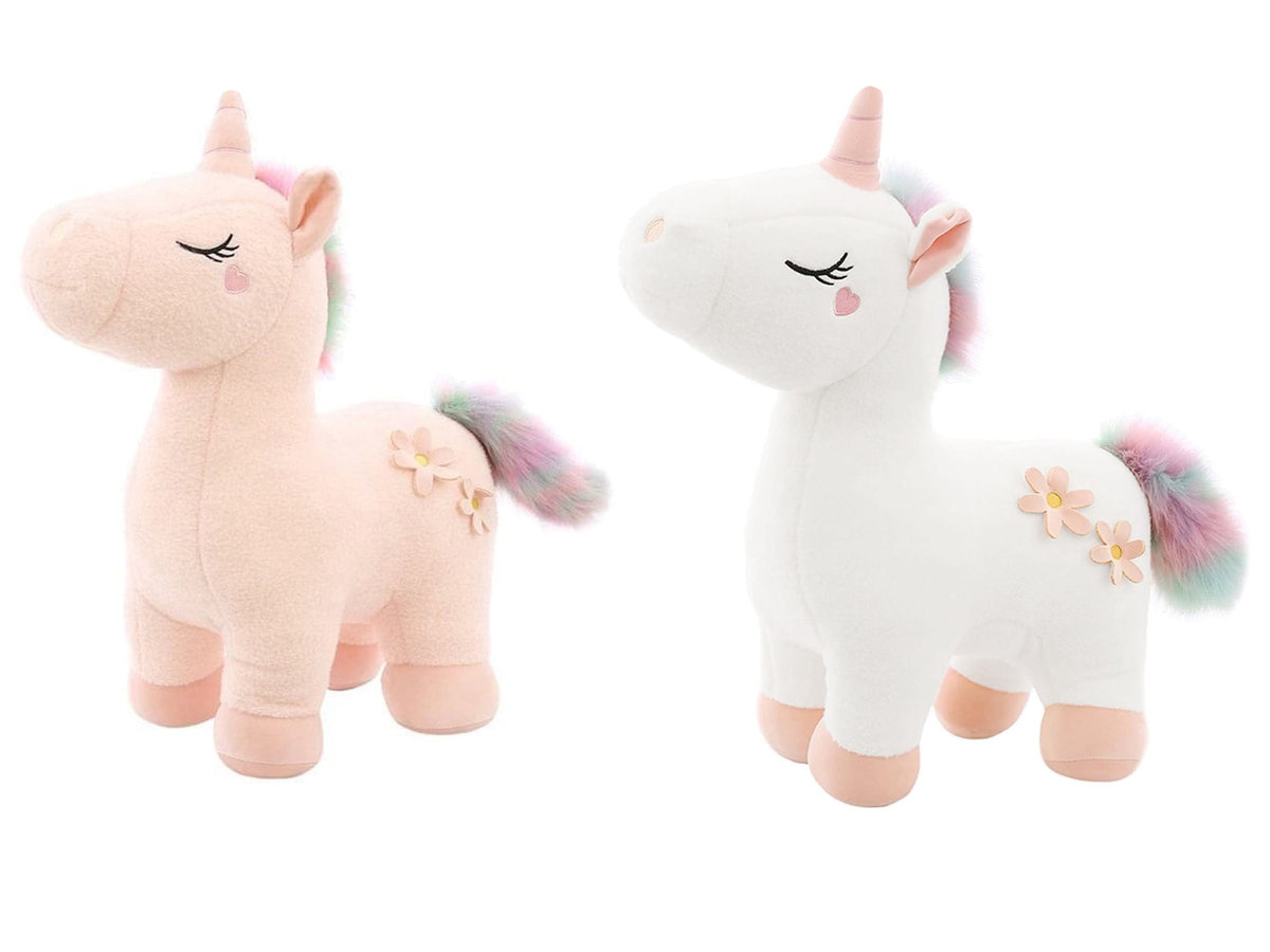MASKOTKA  JEDNOROŻEC Pluszowy Konik UNICORN Przytulanka Koń PLUSZAK 30 cm MIX