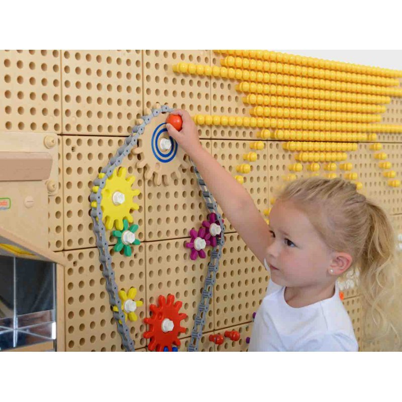 Masterkidz Koła Zębate Zbuduj Własny Mechanizm - Tablica Naukowo-Kreatywna  STEM