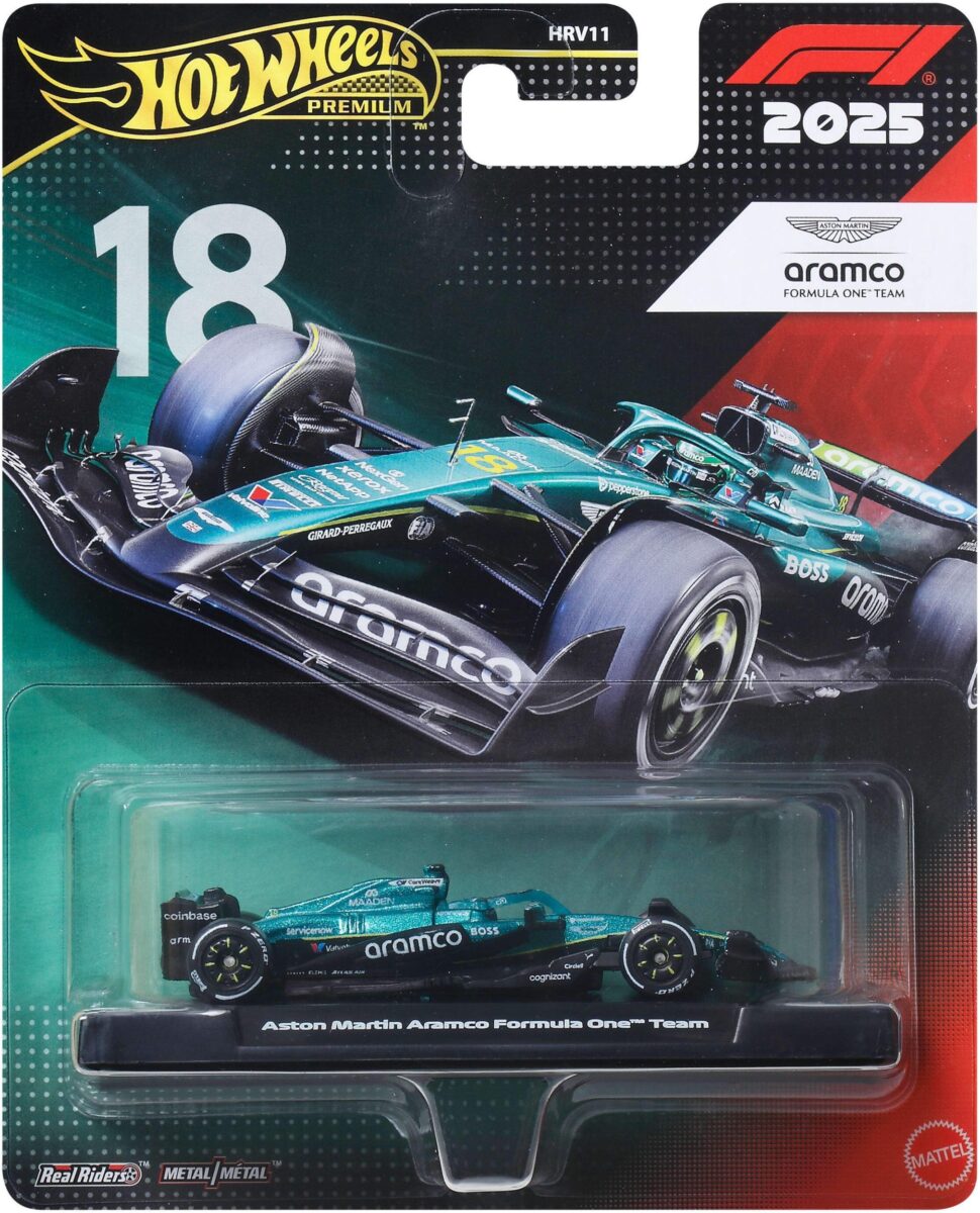 Mattel Hot Wheels premium F1 Aston Martin Lance Stroll bolid 18 JKD87