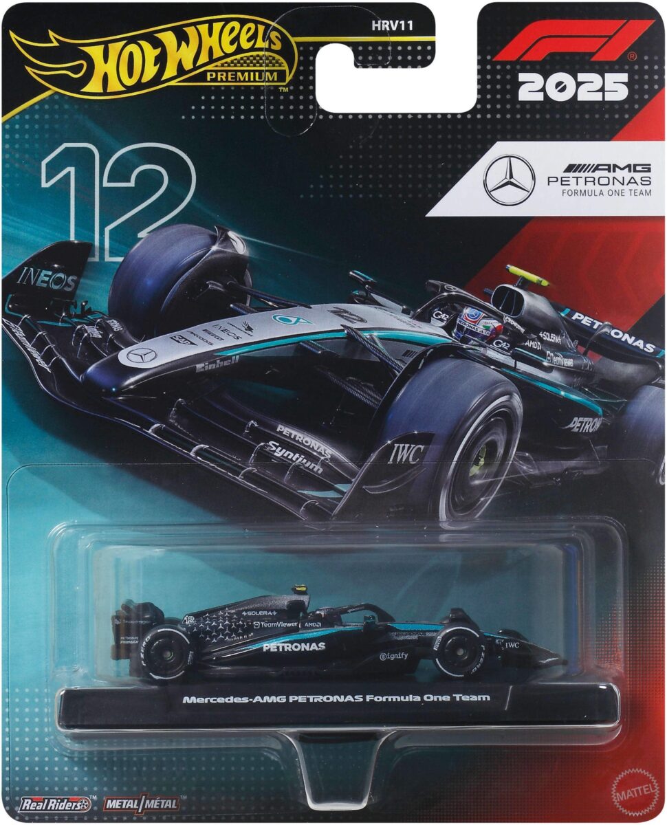 Mattel Hot Wheels premium F1 Mercedes-Benz Kimi Antonelli bolid 12 JKD92 965-2613