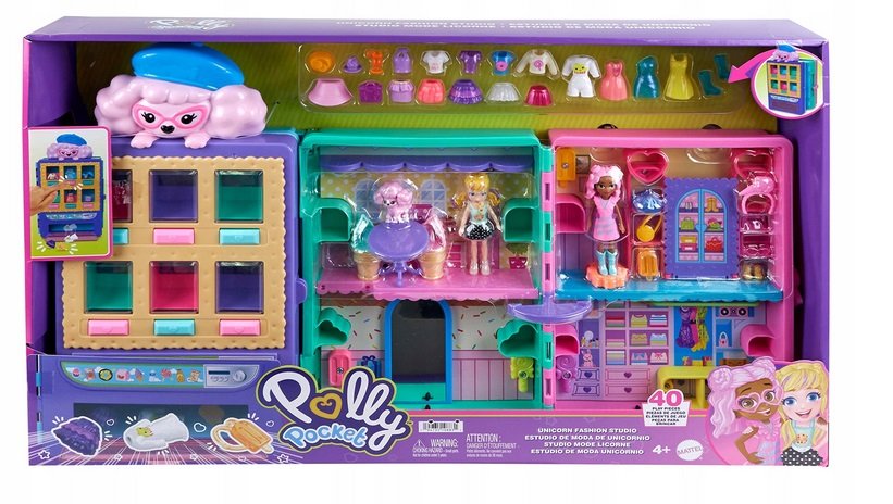 Mattel Polly Pocket Słodki salonik modowy Dom Domek Dla Lalek Polly Pocket