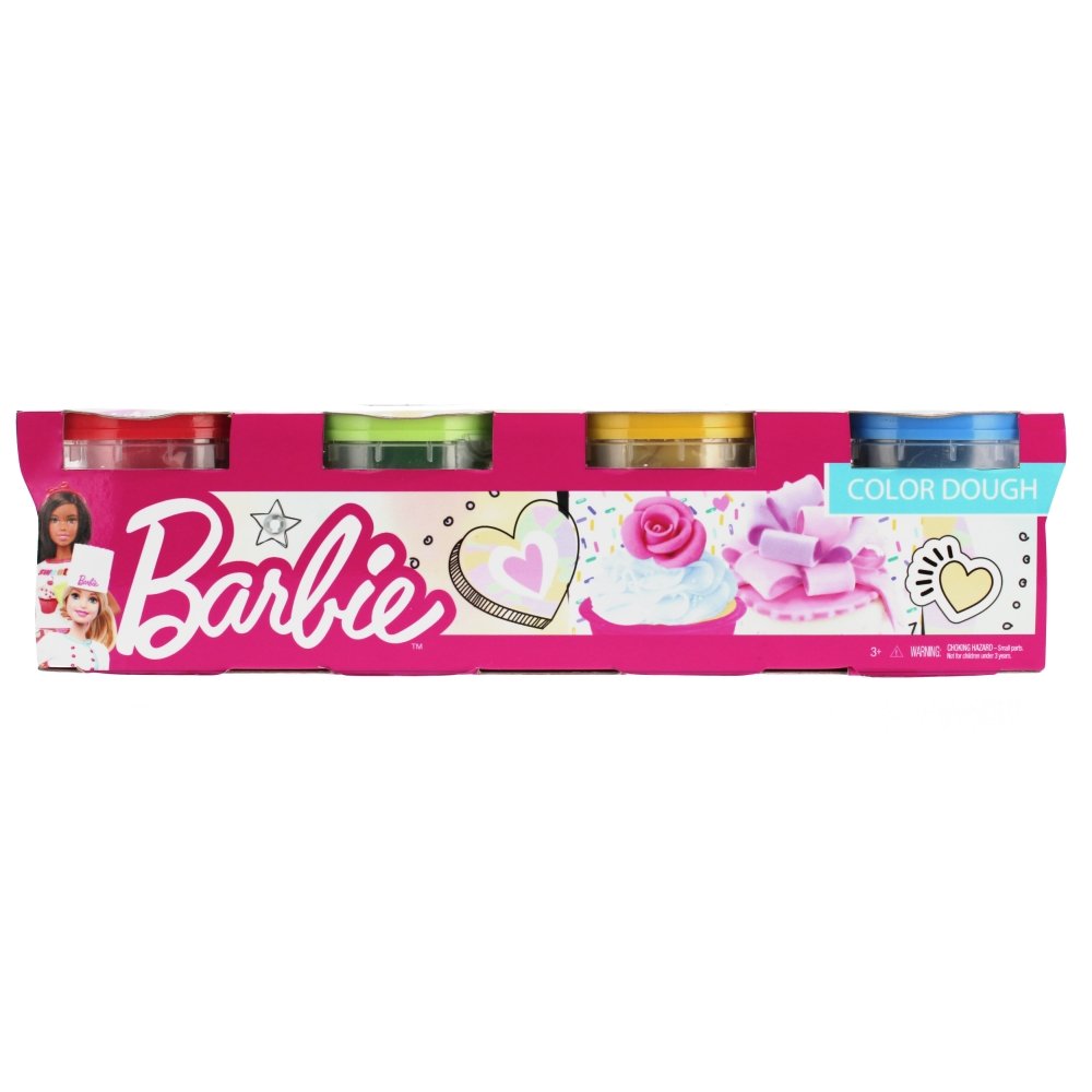 Mega Creative Masa plastyczna Barbie 4 pojemniki -