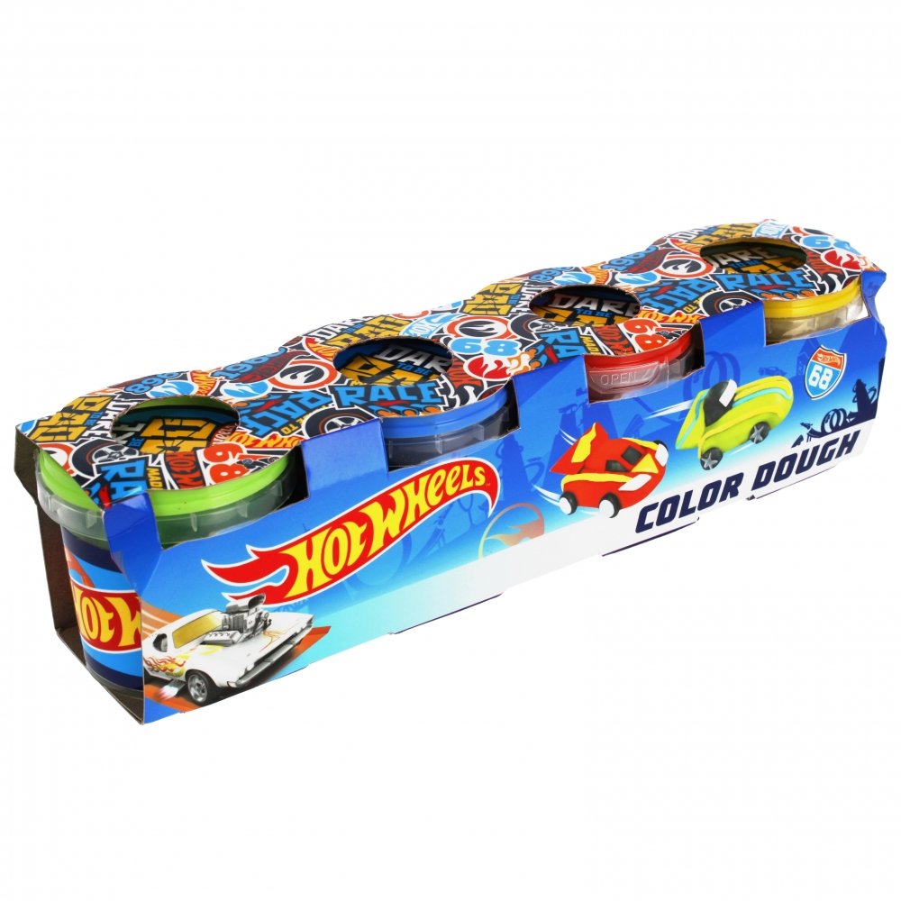 Mega Creative Masa plastyczna Hot Wheels 4 pojemniki -