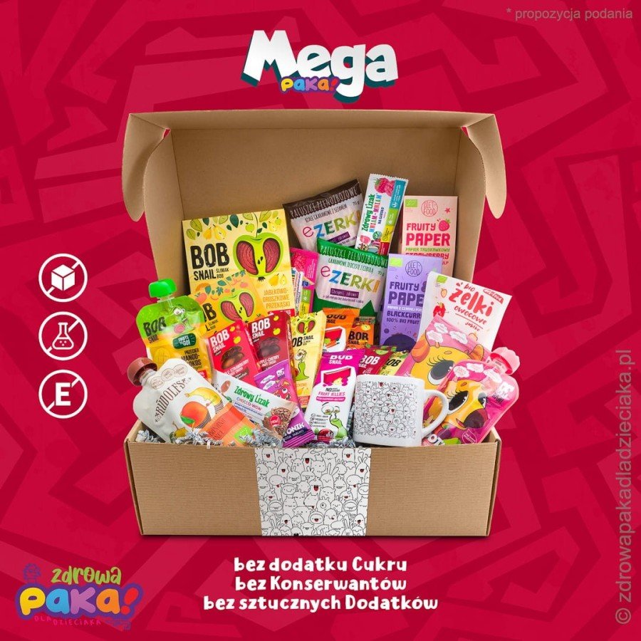 Mega Paka (zestaw zdrowych słodyczy i przekąsek dla dzieci)