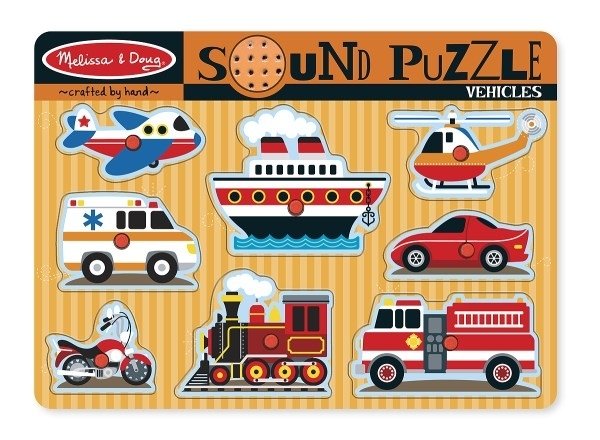 Melissa & Doug Puzzle dźwiękowe Pojazdy