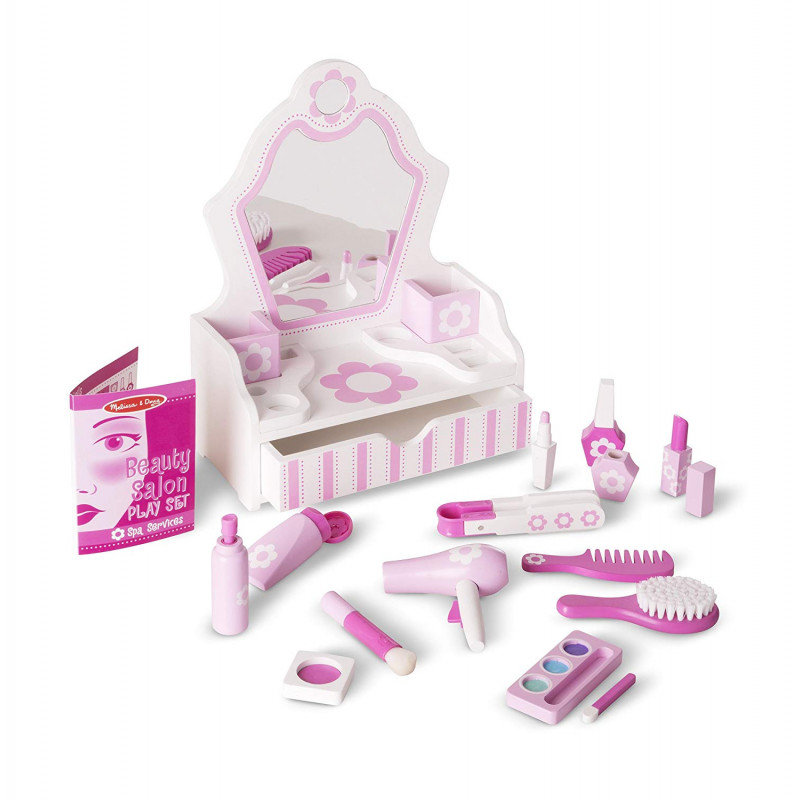 Melissa&Doug Domowy salon piękności - toaletka z lustrem 13026