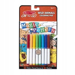 Melissa&Doug Melissa and Doug Magiczna kolorowanka dzikie zwierzęta 40312
