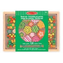 Melissa&Doug Zielony zestaw koralików Kwiatuszki 14178