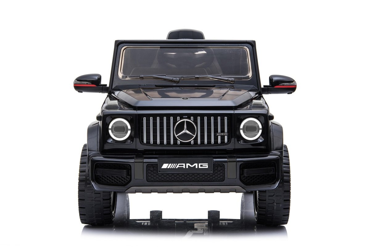 MERCEDES G AMG CZARNY EVA 12V 4 SILNIKI SKÓRA 2,4Ghz SAMOCHÓD ELEKTRYCZNY DLA DZIECI