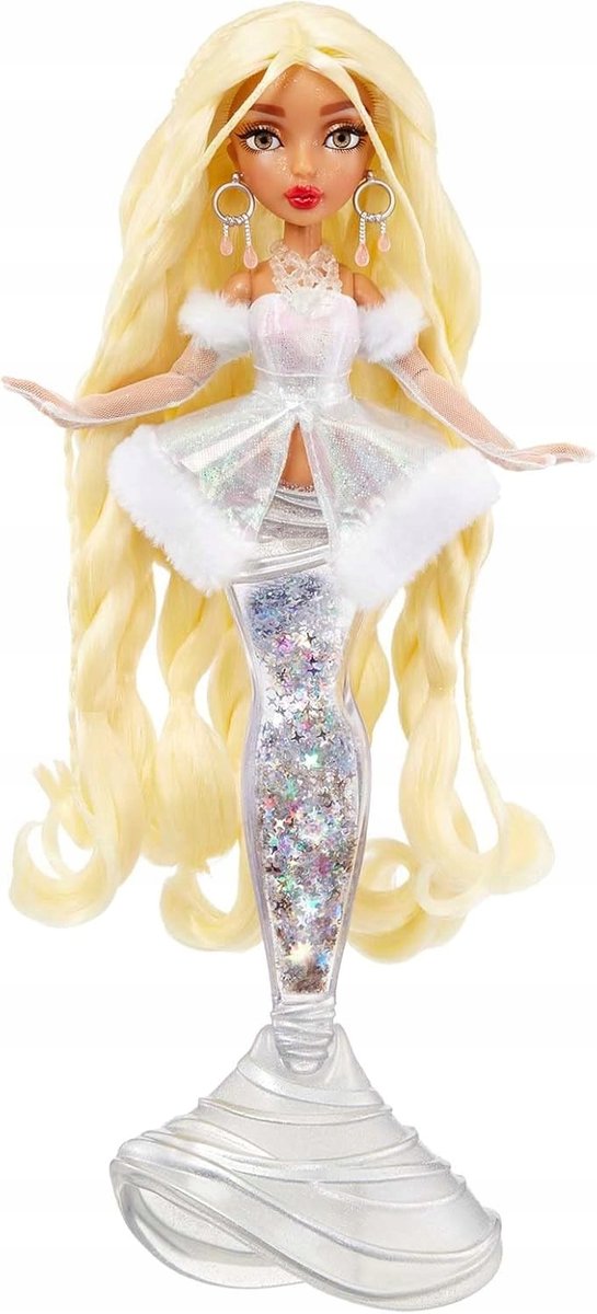 Mermaze Mermaidz Winter Waves Lalka Syrenka Zmieniająca Kolor + Akcesoria