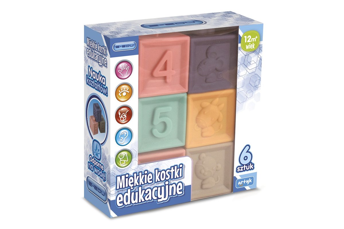 Miękkie kostki edukacyjne e-edu 28530