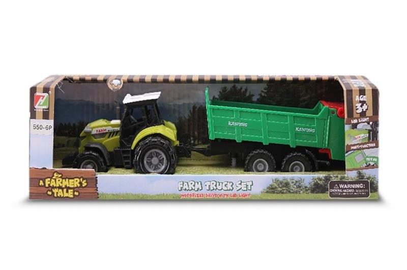 MINI FARMA TRAKTOR Z PRZYCZEPą